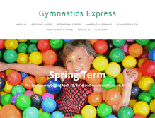 Tablet Screenshot of gymnasticsexpress.org